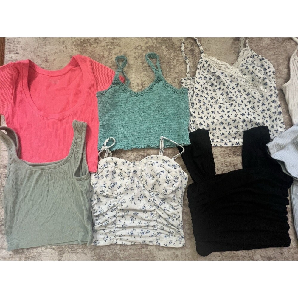 Girls Shirts Lot Of SHEIN Cropped Tank Tops XS Size 2
